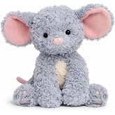 Hopearl Adorable Mouse Plush Toy Floppy Ultra Rat Haggable Soft Stuffed Animal Holiday Birthday Gift for for Boys Girls Kids Toddlers, Gray, 9''
