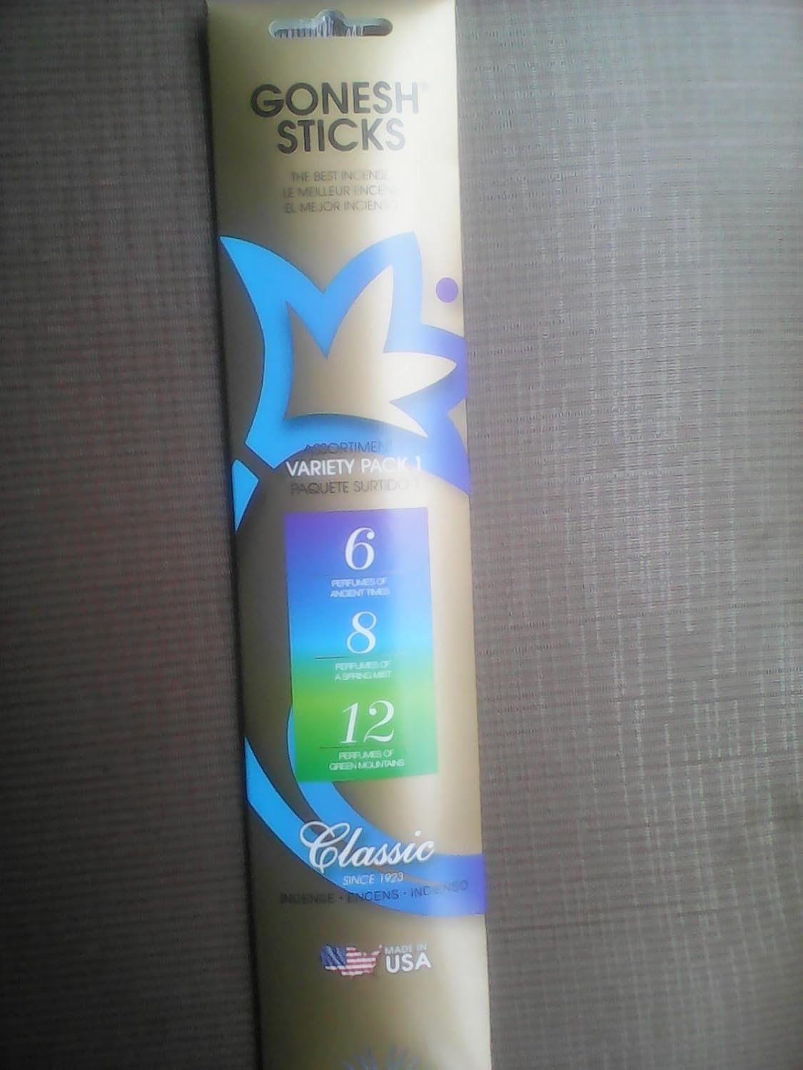 Amazon Com Gonesh Incense Sticks No 6 8 12 Variety Pack 2 Packs Of 30 Sticks Home Kitchen