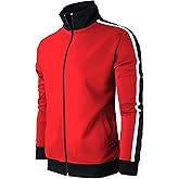 SCREENSHOT Mens Hip Hop Premium Slim Fit Comfort Track Jacket - Athletic Fitness Fashion Urban Lifestyle Streetwear Top