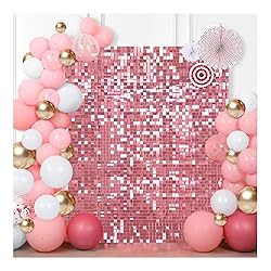 Pink Shimmer Wall Backdrop (Pack of 24) Square