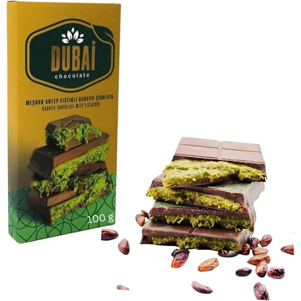 菓子 Dubai Chocolate Amazon.com : Viral Dubai Milk Chocolate Pistachio Kunafa