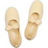 Frank Mully Girls Flat Shoes Kids Mary Janes with Bow Lightweight Comfort Cute Shoes