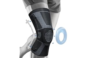 NEENCA Professional Knee Brace for Pain Relief, Medical Knee Compression Sleeve, Knee Support with Horizontal Knit Tech for Meniscus Tear, ACL, Arthritis, Joint Pain, Runner, Workout- FSA/HSA APPROVED