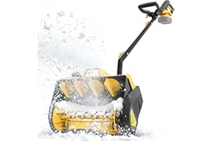 ADOTOCAM Cordless Snow Shovel for DeWalt 20V Battery, 12-Inch Electric Snow Blower with 23FT Throw Distance & LED Light, Battery Powered Snow Thrower for Patio/Deck/Driveway (Tool Only)