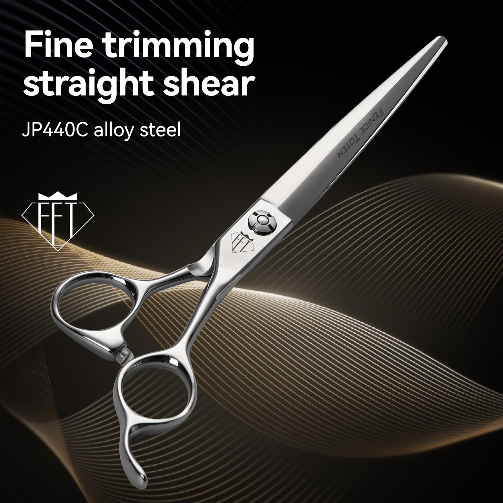 Condition photo showing New/Like New for fenice totem dog grooming scissors: 5 in 1 professional grooming scissors for pet high precision cnc
