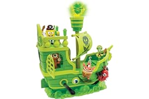 SpongeBob Squarepants Movie: The Search for Squarepants - The Flying Dutchman’s Ship Playset with 6 Exclusive Figures, Lights, Motion & Hidden Features for Kids Ages 3+