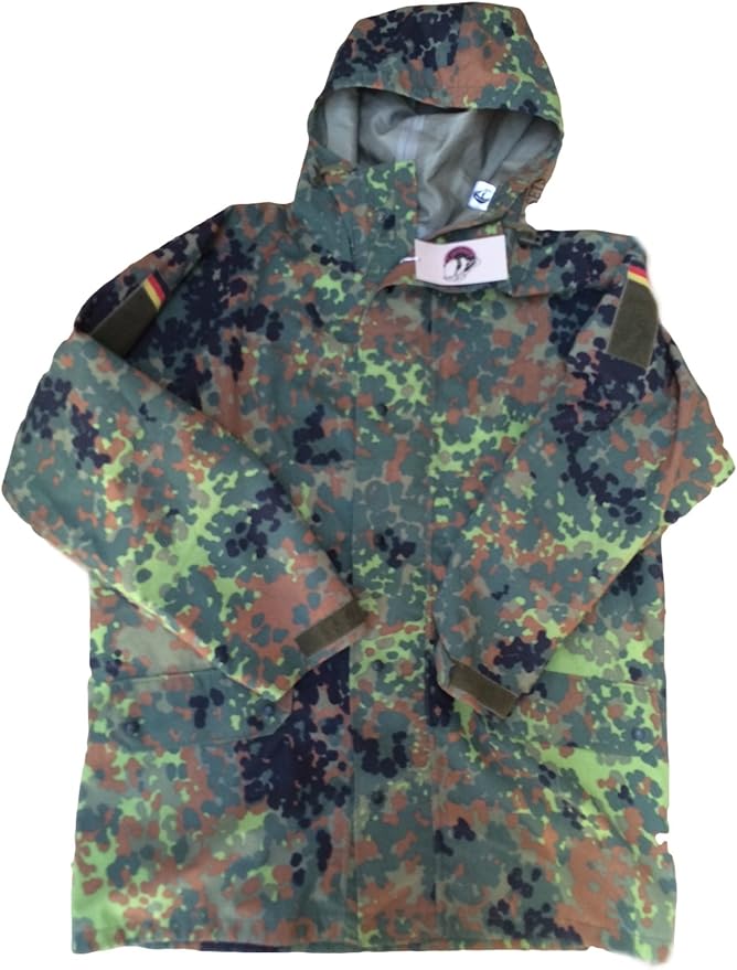 Goretex Flecktarn Jacket With Hood Genuine German Military Issue Small