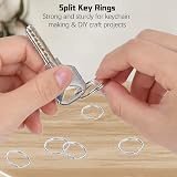Bansusu 100PCS 2.5MM Split Keyring Rings for Crafts & Home Organization view 4