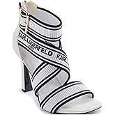KARL LAGERFELD womens Careliz Ii Strappy Heeled Stiletto With Logo