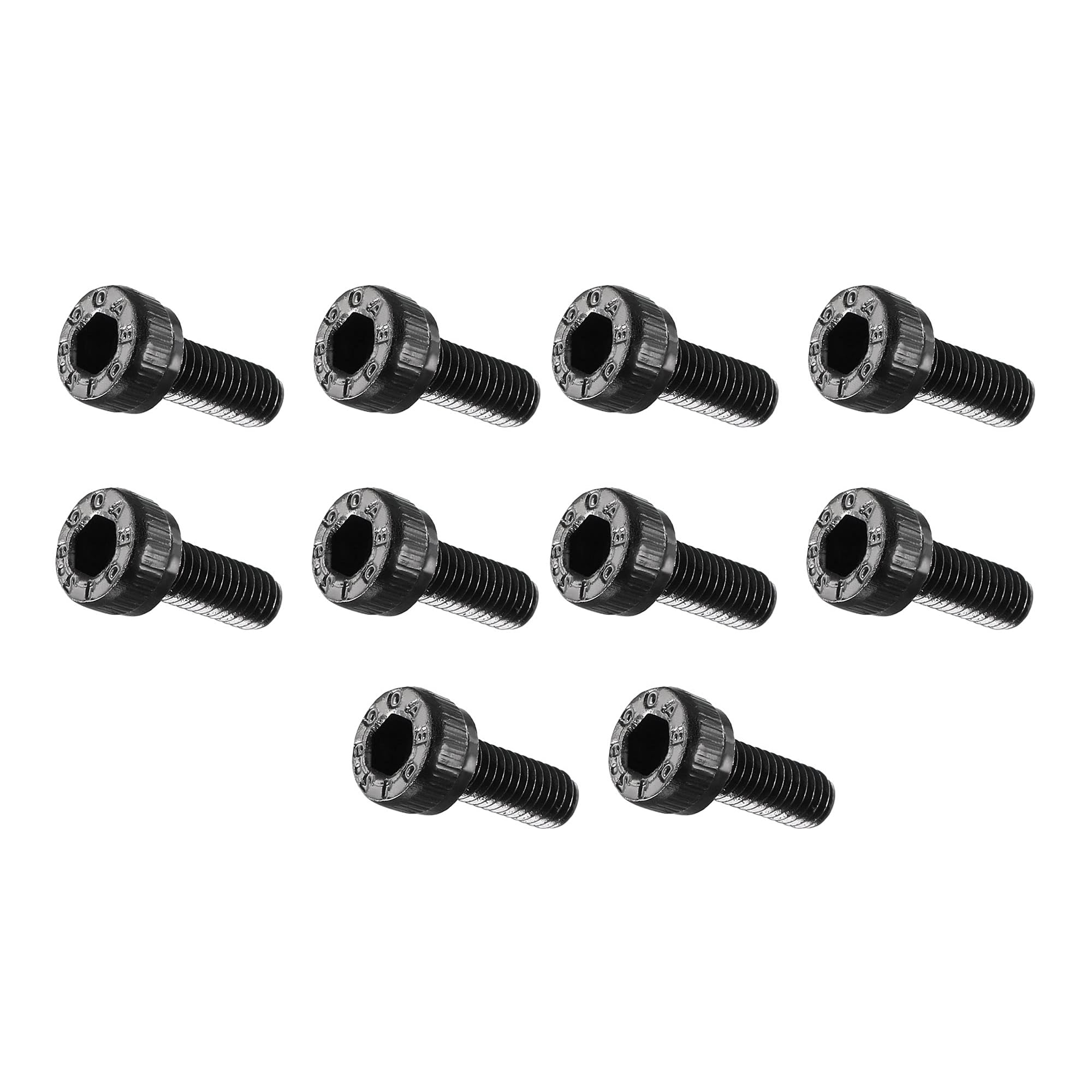 MACHSWON M3x12mm Hex Socket Head Cap Screws Bolts Full Thread 12.9 Grade Alloy Steel Black Oxide Finish Allen Socket Drive Machine Screws 100Pcs