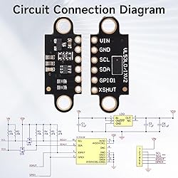 5 Pcs VL53L0X Lidar Sensor 2m Range High Precision
