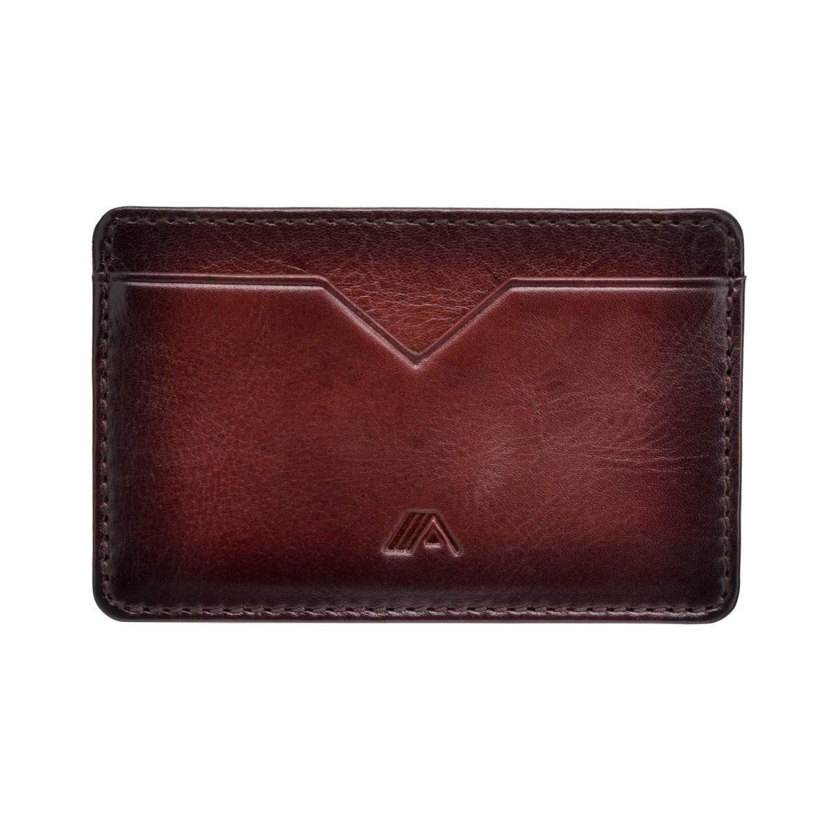 A-SLIM Minimalist Small Leather Card Holder, Compact Card Holder Wallet Nano Yaiba
