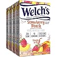 SINGLES TO GO! Welch's Strawberry Peach, Drink Mix - 0.48 Ounce (Pack of 4)