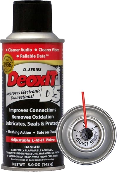 CAIG DeoxIT D5S-6 Spray 142g Integrated Straw Contact Enhancer