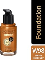 Max Factor Facefinity 3-in-1 Foundation SPF20 98 Warm Hazelnut 30ml view 2