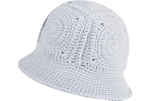 kozinu Crochet Bucket Hat for Women Knitted Beanies Cap Handmade Foldable Floppy Beach Hat Fashion Fishing Hat