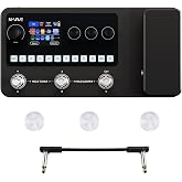 M-VAVE MK-20 Electric Guitar Multi Effects Pedal, Multi Effects Processor Portable Guitar Bass Effects Pedal with 120 ANN Amps Looper,with Foots and 6.35mm Audio Cable