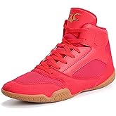 ZVC Wrestling Shoes Men Boxing Shoes for Fighting Shoes Powerlifting Bodybuilding Boots Footwear