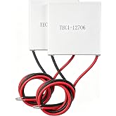 MTDELE 2Pcs TEC1-12706 Peltier Cooler Module | 12V 60W 40X40MM