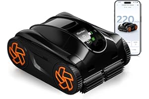 (2025 Upgrade) iGarden Pool Cleaner K36, Cordless Pool Vacuum Robot for Inground & Above Ground Pools, Smart Navigation, 220 Min Runtime, Touchscreen, Self-Parking, Cleans Floor, Wall & Waterline