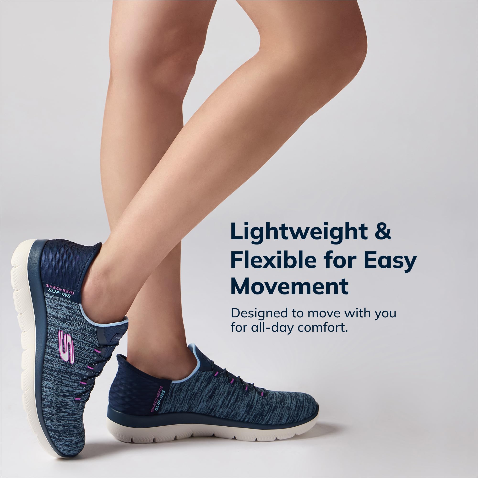 Skechers Women's Summits Dazzling Haze Hands Free Slip In Seakers