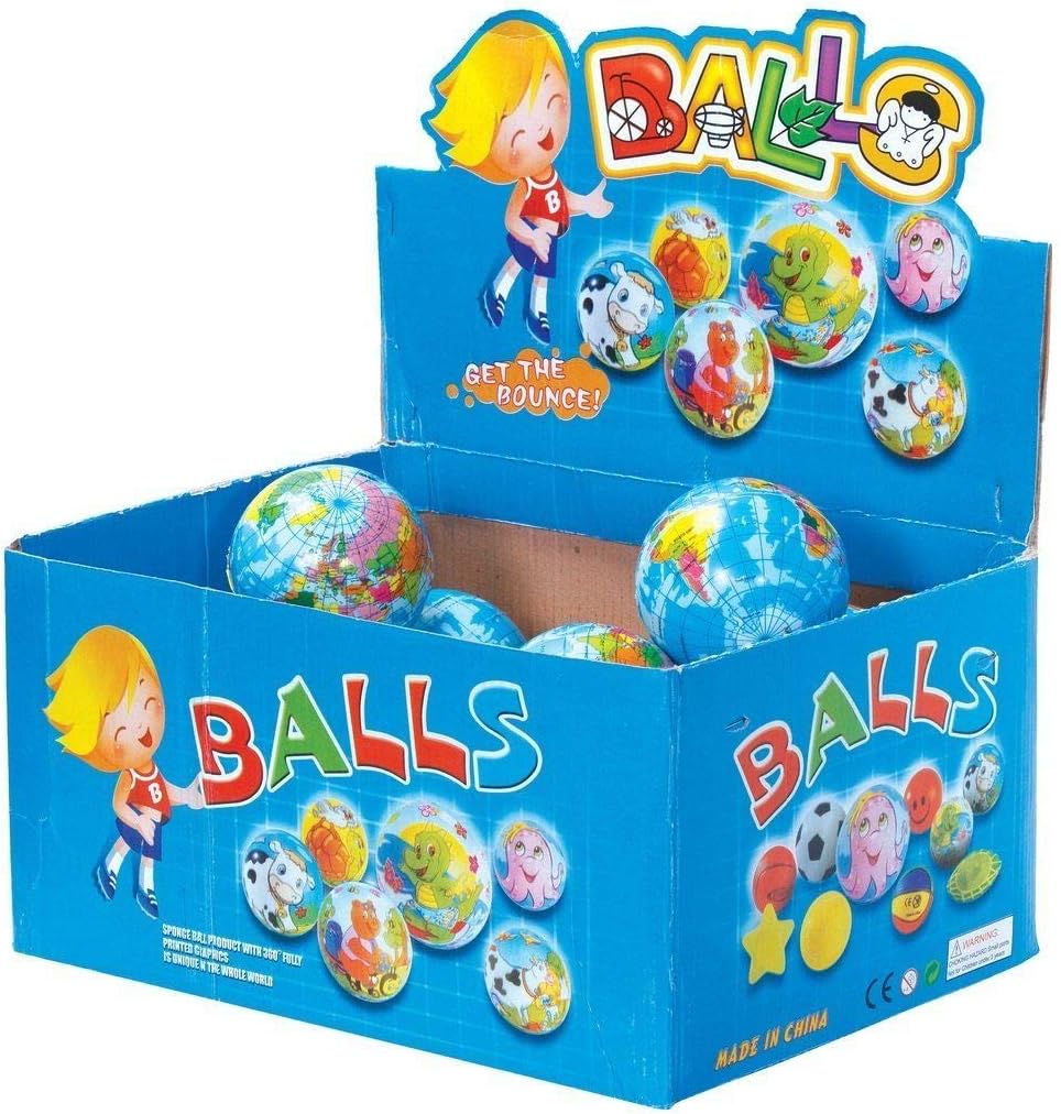 SHATCHI 1pc-24pcs 7cm World Map Earth Globe Stress Relief Ball Ideal for ADHD & Autism Foam Squeeze Squishy Bag Fillers Education Toys, Blue, 24pcs - Image 3