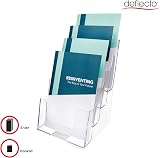 Deflecto 4 Tier A5 Portrait Literature Holder Pack of 4 Multi-Tier File Holder view 8