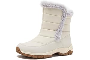 Lands' End Expedition Warmest Waterproof No Tie Kids Snow Boots for Boys and Girls - Insulated Winter Fleece Lined Snow Boots Size 11 to 7 Little and Big Kid Shoes