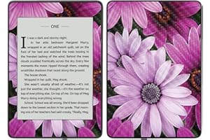 MIGHTY SKINS MightySkins Carbon Fiber Skin for Amazon Kindle Paperwhite 2018 (Waterproof Model) - Blue Petals | Protective, Durable Textured Carbon Fiber Finish | Easy to Apply, Remove| Made in The USA