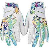 wosofe Golf Gloves for Women Ladies Soft Leather Accessories Breathable for Non Slip Gloves 1 Pair