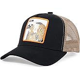 Trucker Hat Men Animal Snapback Hats Adjustable Embroidered Baseball Cap Mesh Breathable Square Patch Women Caps