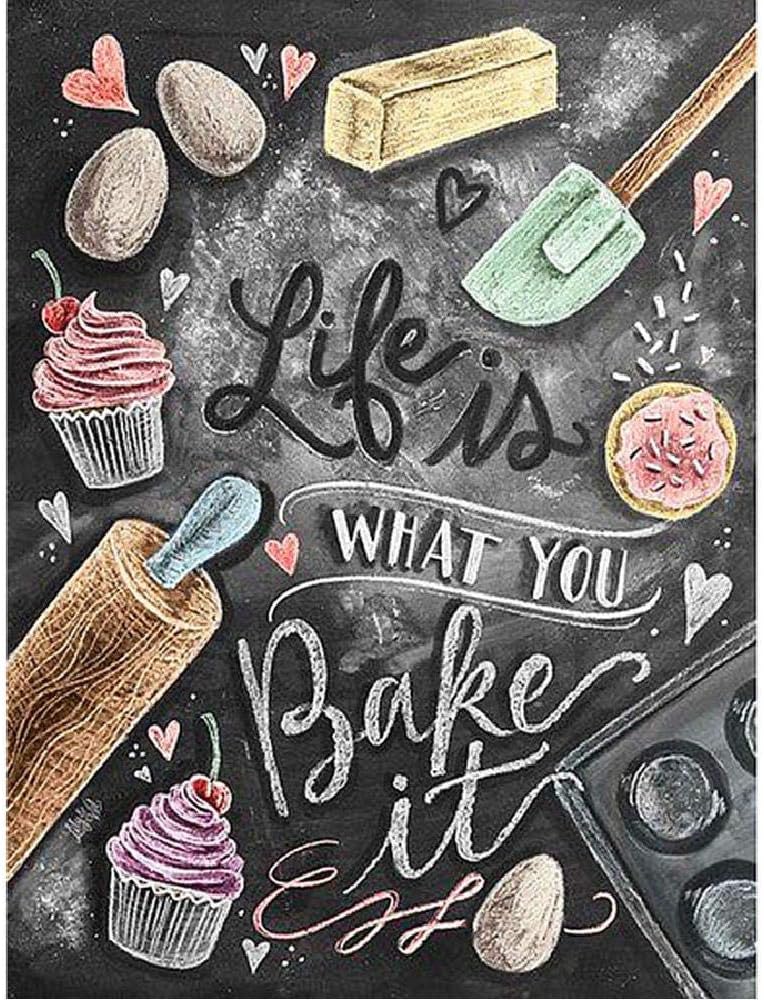 Jigsaw Puzzle 1000 Piece Bakery Food Word Card Blackboard Diy Wooden Puzzle Unique Gift Home Decor Style