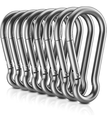 Amazon.com: uxcell M8x80mm 304 Stainless Steel Spring Snap Link