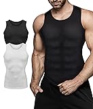 Mens Compression Shirt Slimming Body Shaper Vest
