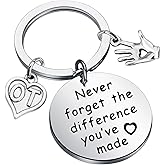 MYOPSARK Occupational Therapist Keychain OT Therapy Jewelry Never Forget The Difference You've Made Therapy Gift