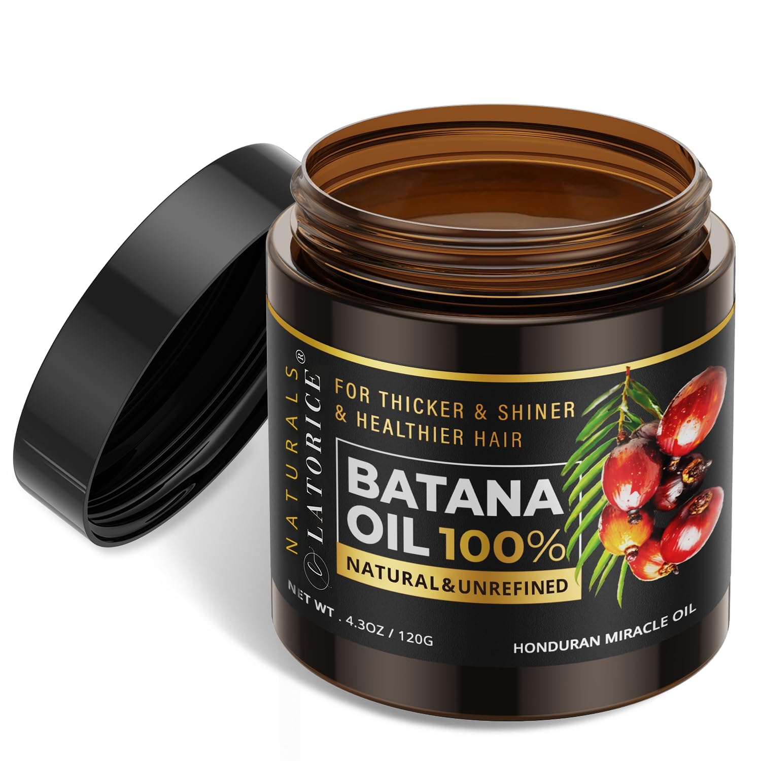 Photo 1 of ***2 PACK***Raw Batana Oil for Hair Growth: 100% Natural Batana Oil from Honduras - Prevent Hair Loss and Enhances Hair Thickness for Men & Women (120g)