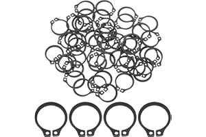 uxcell 50Pcs 1/2" Internal Retaining Ring Circlip, 65 Mn Spring Steel Internal Circlip Snap Rings C-Clips for Grooved Shafts 