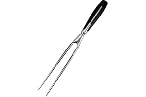 Kakamono Carving Fork, Meat Fork, 13 Inch Cooking Fork, Heavy Duty Stainless Steel BBQ Fork, Long Metal Chef Pro Kitchen Fork