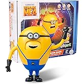 Minions Toy Despicable Me 4 Toys, 4.7 Inch Mega Dave Action Figures,6 Changeable Facial Expressions with Hidden Pocket Minion Model Kits, Gifts for Kids Ages 8 Years & Older