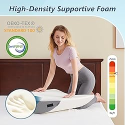 Longering 6PCS Orthopedic Bed Wedge Pillow Set for