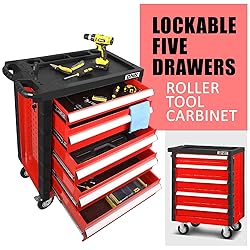 DNA MOTORING 5-Drawer Rolling Tools Chest, Rolling