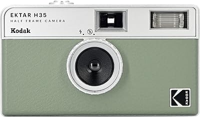 Kodak Ektar H35 Half Frame Film Camera 35mm Reusable Focus-Free Sage