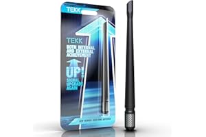 TEKK Carbon Fiber Short Antenna Compatible with GMC Sierra 2500 2006-2024 | 7.9 Inches Premium Flexible Rubber | Designed for Enhance FM/AM Radio Signal Reception