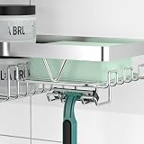 KEGII Corner Shower Caddy Stainless Steel no drill Adhesive Shower Storage Rack view 5