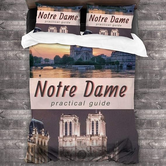 Amazon Com Opqh Duvet Cover Set Notre Dame Cathedral 3d Quilt