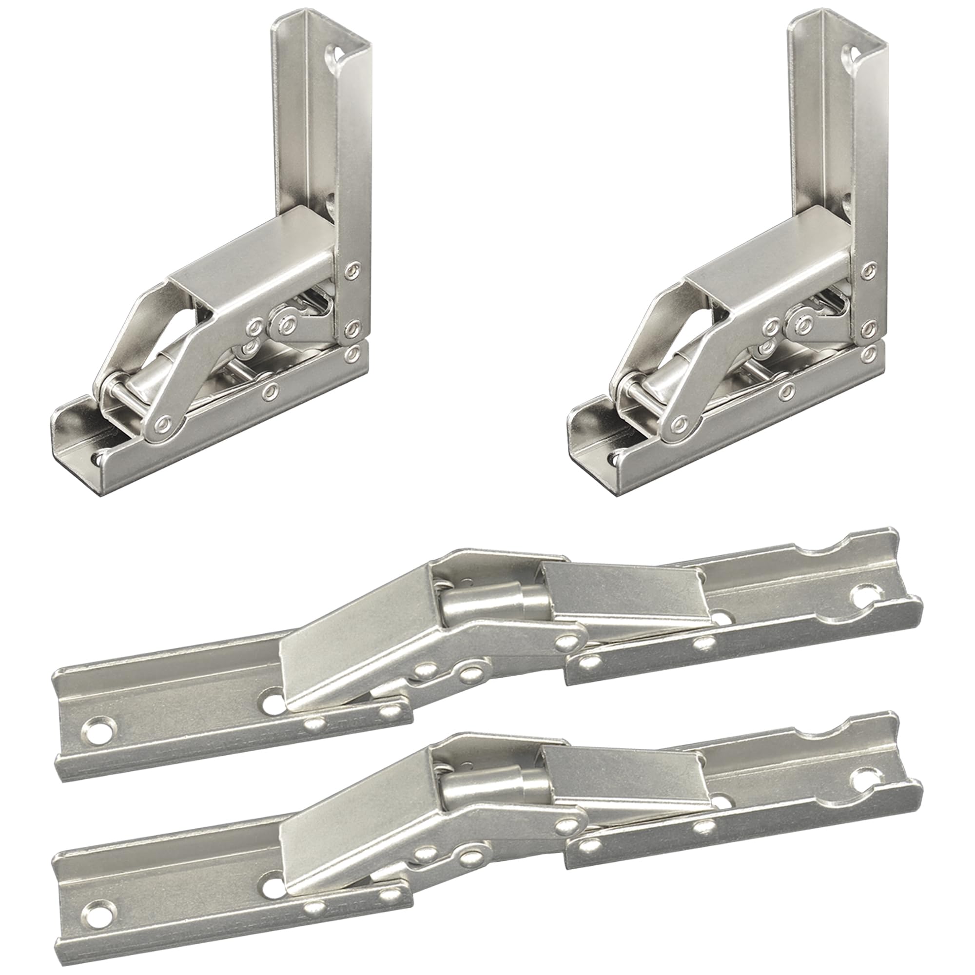 4 PCS 90-Degree Foldable Hinges for Cabinets