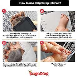 ReignDrop Ink Pad For Baby Footprint & Handprint