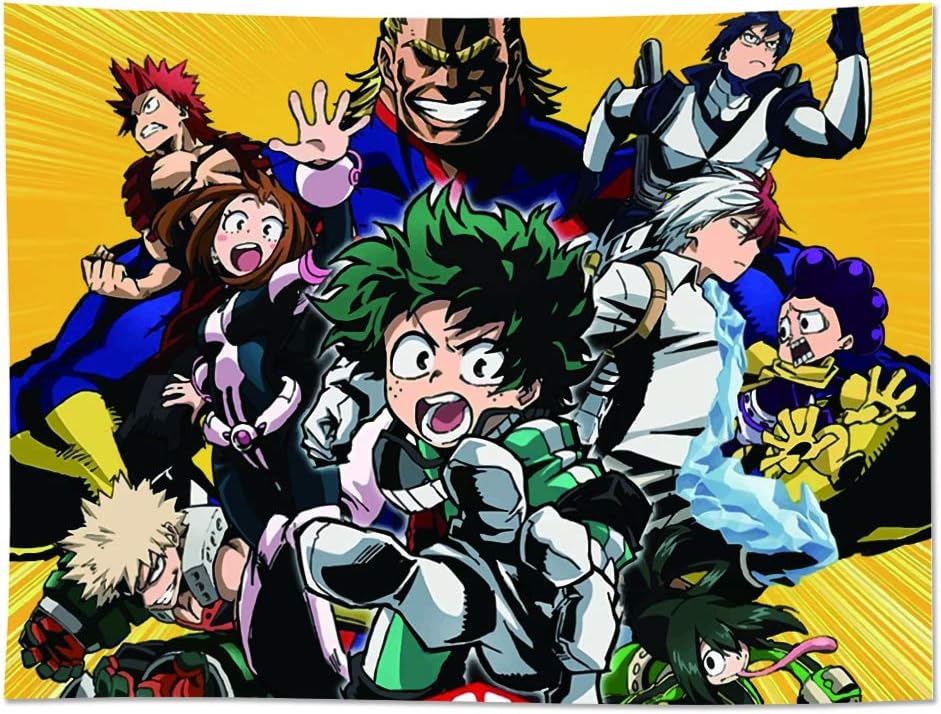 Amazon Com Tina Silvergray My Hero Academia Manga Style 60 By 80 Wall Hanging Tapestry 1 Home Kitchen