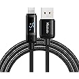 McDodo New Power Display USB A to Lightning Cable,Synchronous Display of Mobile Phone Power Fast Charging Cord for iPhone 14 14 pro 13 13 Pro 12 Pro Max 12 11 X XS XR 8 Plus,AirPods Pro,(Black)