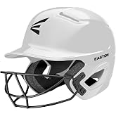 Easton Alpha 3.0 T-Ball, Softball, Baseball Batting Helmet with Face Guard | Youth &amp; adult sizes, face guard pre-attached, moisture-wicking liner, removable logo, NOCSAE certified